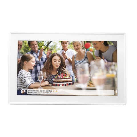 Ramka cyfrowa 15.6'' 16GB microSD WiFi głośnik MPEG4 Frameo PFF-1515W - biała Ramka cyfrowa 15.6'' 16GB microSD WiFi głośnik MPEG4 Frameo PFF-1515W - biała