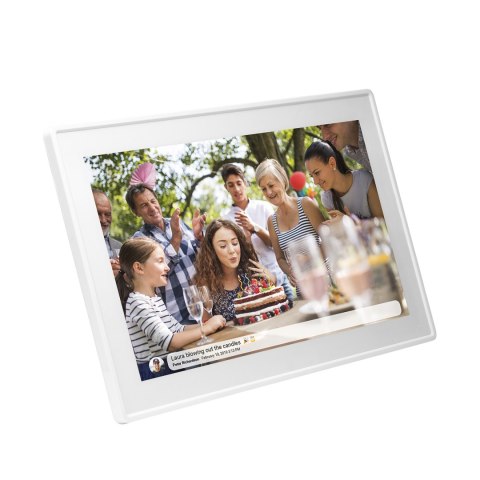 Ramka cyfrowa 15.6'' 16GB microSD WiFi głośnik MPEG4 Frameo PFF-1515W - biała Ramka cyfrowa 15.6'' 16GB microSD WiFi głośnik MPEG4 Frameo PFF-1515W - biała