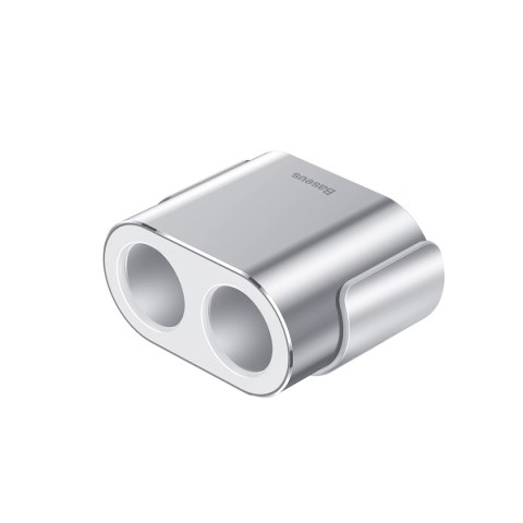 Rozdzielacz samochodowy 2x gniazdo zapalniczki 80W 2x USB-A 3.1A - srebrny Rozdzielacz samochodowy 2x gniazdo zapalniczki 80W 2x USB-A 3.1A - srebrny