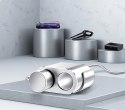 Rozdzielacz samochodowy 2x gniazdo zapalniczki 80W 2x USB-A 3.1A - srebrny
