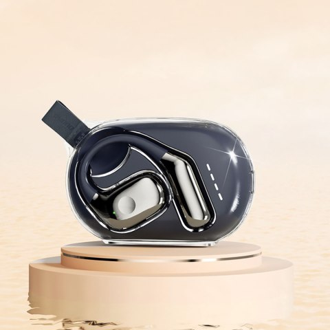 Słuchawka biznesowa Bluetooth 5.3 OWS USB-C - granatowa Słuchawka biznesowa Bluetooth 5.3 OWS USB-C - granatowa