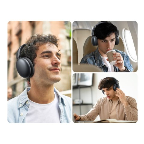Słuchawki bezprzewodowe J-Head Series JR-JH1 z ANC Bluetooth - czarne Słuchawki bezprzewodowe J-Head Series JR-JH1 z ANC Bluetooth - czarne