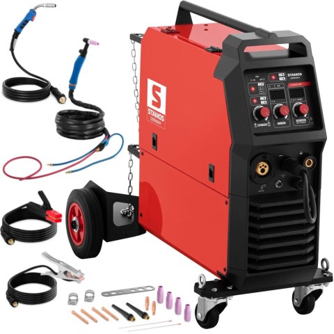Spawarka wielofunkcyjna MIG/MAG TIG MMA FCAW 300 A 400 V Spawarka wielofunkcyjna MIG/MAG TIG MMA FCAW 300 A 400 V