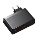Szybka ładowarka GaN5 Pro 2xUSB-C+USB-A 140W EU - czarna Szybka ładowarka GaN5 Pro 2xUSB-C+USB-A 140W EU - czarna