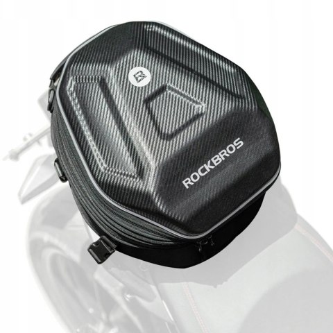 Torba motocyklowa plecak na kask mocowana na bak lub siedzeniu 35l - czarna Torba motocyklowa plecak na kask mocowana na bak lub siedzeniu 35l - czarna