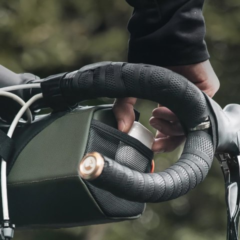 Torba rowerowa mocowana na kierownicę 2.2l - zielona Torba rowerowa mocowana na kierownicę 2.2l - zielona