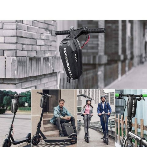 Torba rowerowa mocowana na kierownicę lub ramę 3l B62-1 - czarna Torba rowerowa mocowana na kierownicę lub ramę 3l B62-1 - czarna