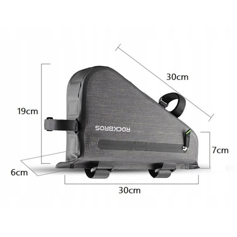 Torba rowerowa mocowane na ramę 5l AS-017 - ciemnozielona Torba rowerowa mocowane na ramę 5l AS-017 - ciemnozielona