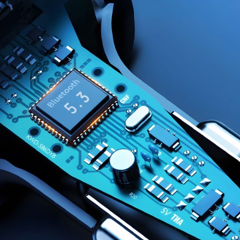 Transmiter samochodowy R2PRO+ z portami ładowania PD 25W Bluetooth 5.3 RGB - czarno-srebrny Transmiter samochodowy R2PRO+ z portami ładowania PD 25W Bluetooth 5.3 RGB - czarno-srebrny