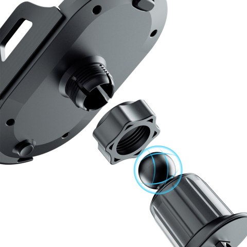 Uchwyt na smartfona F2+ na kratkę nawiewu zaciskowy - czarny Uchwyt na smartfona F2+ na kratkę nawiewu zaciskowy - czarny