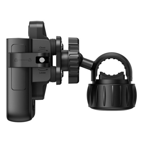 Uchwyt na telefon GoTrip na rower hulajnogę skuter mocowany na kierownicę - czarny Uchwyt na telefon GoTrip na rower hulajnogę skuter mocowany na kierownicę - czarny