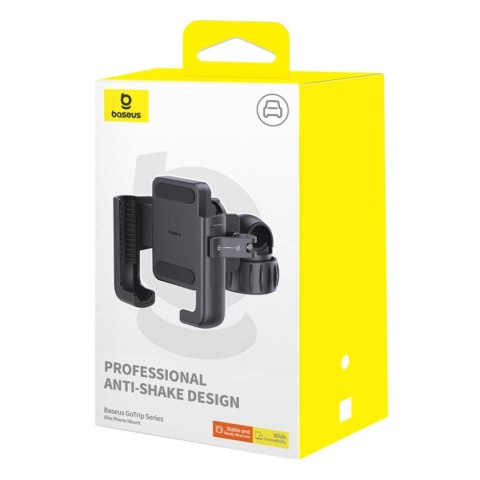 Uchwyt na telefon GoTrip na rower hulajnogę skuter mocowany na kierownicę - czarny Uchwyt na telefon GoTrip na rower hulajnogę skuter mocowany na kierownicę - czarny