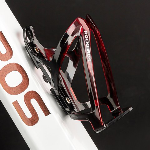 Uchwyt rowerowy na bidon butelkę - czarno-czerwony Uchwyt rowerowy na bidon butelkę - czarno-czerwony