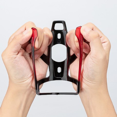 Uchwyt rowerowy na bidon butelkę - czarno-czerwony Uchwyt rowerowy na bidon butelkę - czarno-czerwony