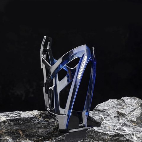 Uchwyt rowerowy na bidon butelkę - czarno-niebieski Uchwyt rowerowy na bidon butelkę - czarno-niebieski