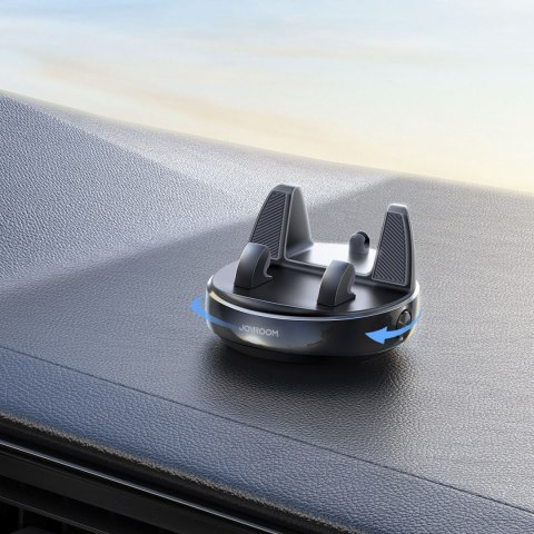 Uchwyt samochodowy z podstawką na telefon na deskę rozdzielczą - czarny Uchwyt samochodowy z podstawką na telefon na deskę rozdzielczą - czarny