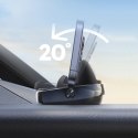 Uchwyt samochodowy z podstawką na telefon na deskę rozdzielczą - czarny Uchwyt samochodowy z podstawką na telefon na deskę rozdzielczą - czarny