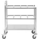 Wózek kelnerski transportowy na 24 pojemniki GN 1/6 do 450 kg Wózek kelnerski transportowy na 24 pojemniki GN 1/6 do 450 kg