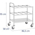 Wózek kelnerski transportowy na 24 pojemniki GN 1/6 do 450 kg Wózek kelnerski transportowy na 24 pojemniki GN 1/6 do 450 kg