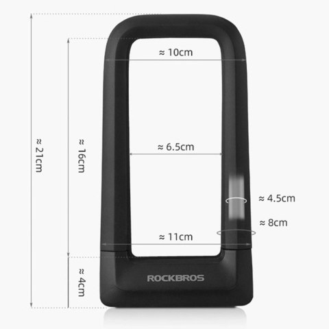 Zapięcie rowerowe blokada antykradzieżowa - czarne Zapięcie rowerowe blokada antykradzieżowa - czarne