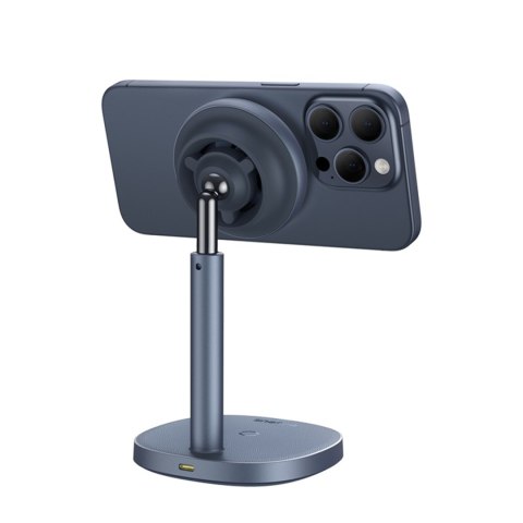 2w1 Ładowarka indukcyjna Orbit 2 Pro MagSafe Qi2 20W z chłodzeniem - szara 2w1 Ładowarka indukcyjna Orbit 2 Pro MagSafe Qi2 20W z chłodzeniem - szara