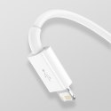 3w1 Kabel przewód Superior Series USB-A - USB-C / iPhone Lightning / micro USB 3.5A 0.5m - biały