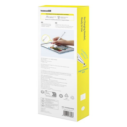 3w1 Rysik pasywny stylus Smooth Writing III - wersja niemagnetyczna - biały 3w1 Rysik pasywny stylus Smooth Writing III - wersja niemagnetyczna - biały