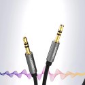 Kabel przewód audio AUX mini jack 3.5mm 3m - czarny Kabel przewód audio AUX mini jack 3.5mm 3m - czarny