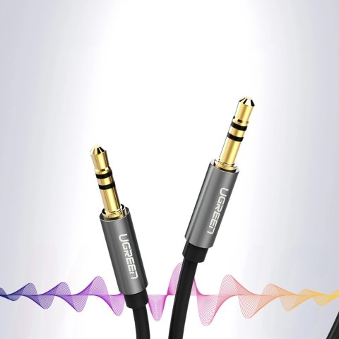 Kabel przewód audio AUX mini jack 3.5mm 3m - czarny Kabel przewód audio AUX mini jack 3.5mm 3m - czarny