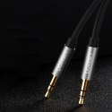 Kabel przewód audio AUX mini jack 3.5mm 3m - czarny Kabel przewód audio AUX mini jack 3.5mm 3m - czarny
