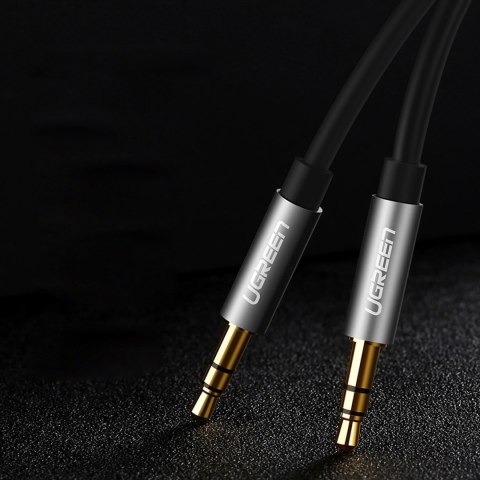 Kabel przewód audio AUX mini jack 3.5mm 3m - czarny Kabel przewód audio AUX mini jack 3.5mm 3m - czarny