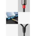 Kabel przewód audio mini jack (męski) - 2RCA (męski) 1m - czarny Kabel przewód audio mini jack (męski) - 2RCA (męski) 1m - czarny