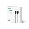 Kabel przewód audio video HDMI 2.1 8K 60Hz 4K 120Hz 1m - czarny Kabel przewód audio video HDMI 2.1 8K 60Hz 4K 120Hz 1m - czarny