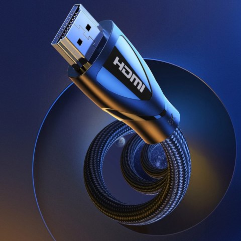 Kabel przewód audio video HDMI 2.1 8K 60Hz 4K 120Hz 1m - czarny Kabel przewód audio video HDMI 2.1 8K 60Hz 4K 120Hz 1m - czarny