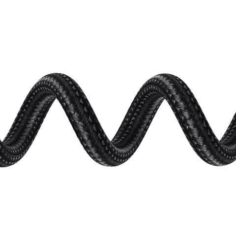 Kabel przewód w oplocie USB-A - iPhone Lightning MFi 1.5m - czarny