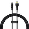 Kabel przewód wytrzymały Flash 2 USB-A - USB-C 100W 1m - czarny