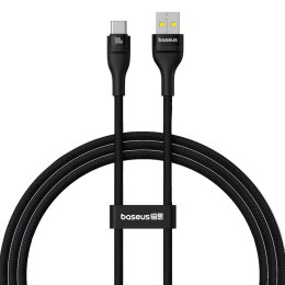 Kabel przewód wytrzymały Flash 2 USB-A - USB-C 100W 1m - czarny