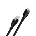 Kabel przewód wytrzymały Flash 2 USB-A - USB-C 100W 1m - czarny