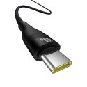 Kabel przewód wytrzymały Flash 2 USB-A - USB-C 100W 1m - czarny