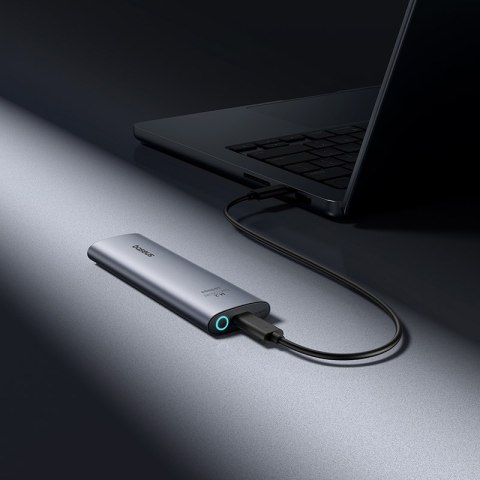 Kieszeń na dysk SSD do 8 TB FlyJoy M.2 NVMe 10 Gb/s UASP TRIM - szara