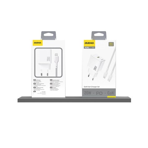 Ładowarka sieciowa PD20W GaN USB-C - biała Ładowarka sieciowa PD20W GaN USB-C - biała