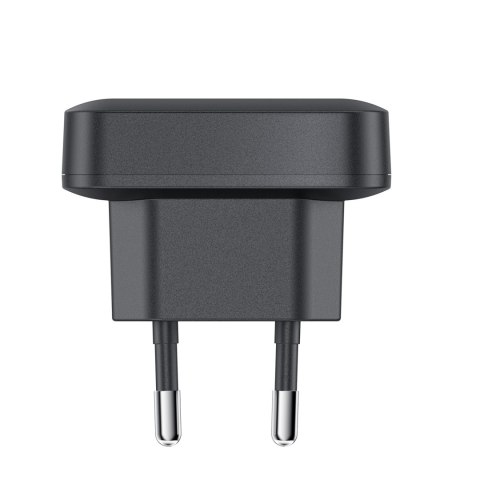 Ładowarka sieciowa płaska 65W GaN 2 USB-C USB-A ultra cienka - czarna Ładowarka sieciowa płaska 65W GaN 2 USB-C USB-A ultra cienka - czarna
