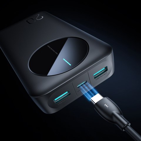 Powerbank JR-PBF14 20000mAh 2.4A 2x USB-A 1x USB-C - czarny Powerbank JR-PBF14 20000mAh 2.4A 2x USB-A 1x USB-C - czarny