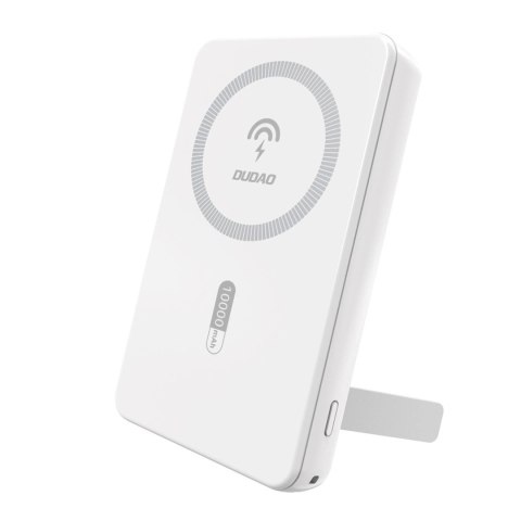 Powerbank K14S+ 10000mAh z podstawką 20W USB-A / USB-C / MagSafe - biały Powerbank K14S+ 10000mAh z podstawką 20W USB-A / USB-C / MagSafe - biały