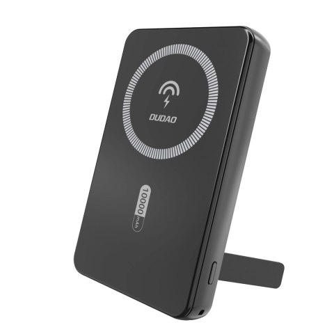 Powerbank K14S+ 10000mAh z podstawką 20W USB-A / USB-C / MagSafe - czarny Powerbank K14S+ 10000mAh z podstawką 20W USB-A / USB-C / MagSafe - czarny