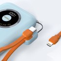 Powerbank K21 Mini 10000mAh 22.5W USB-A / USB-C - niebieski