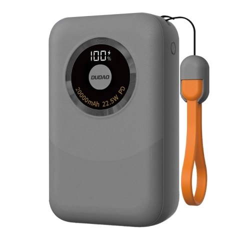 Powerbank K21 Mini 10000mAh 22.5W USB-A / USB-C - szary Powerbank K21 Mini 10000mAh 22.5W USB-A / USB-C - szary