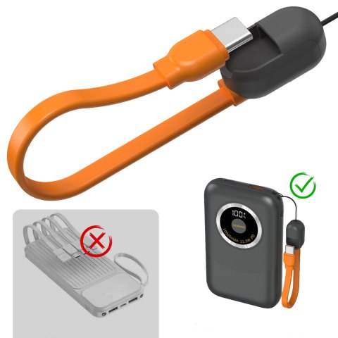 Powerbank K21 Mini 10000mAh 22.5W USB-A / USB-C - szary Powerbank K21 Mini 10000mAh 22.5W USB-A / USB-C - szary