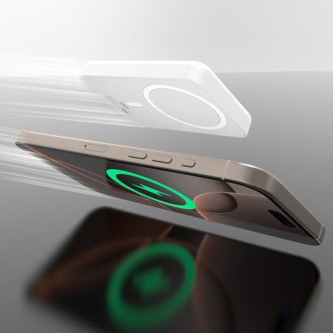 Powerbank K26S 5000mAh 20W USB-A / USB-C / MagSafe - biały Powerbank K26S 5000mAh 20W USB-A / USB-C / MagSafe - biały