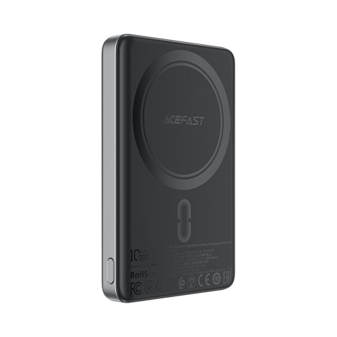 Powerbank magnetyczny 10000mAh PD20W MagSafe ultra cienki - czarny Powerbank magnetyczny 10000mAh PD20W MagSafe ultra cienki - czarny